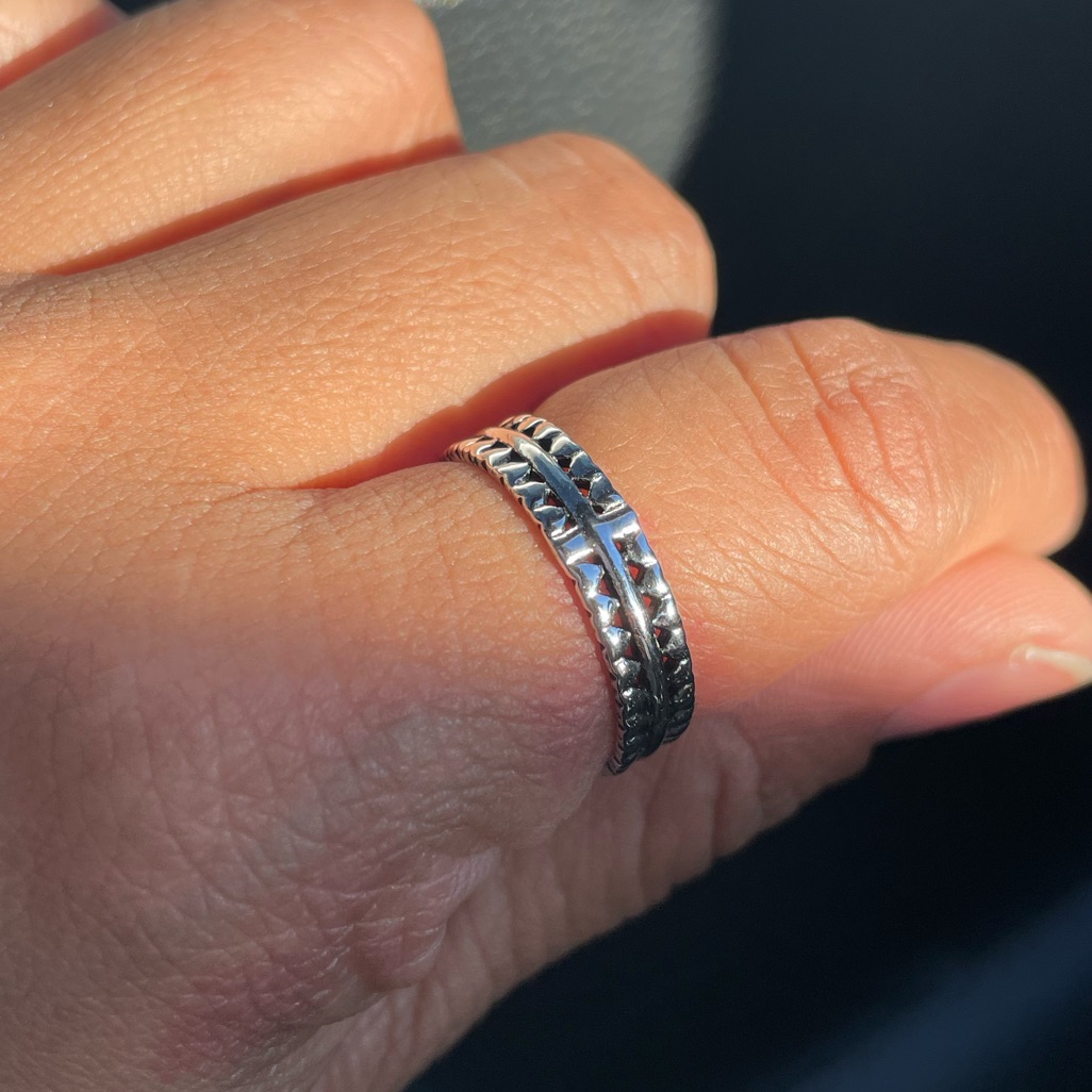 Triangle Pattern Eternity Ring
